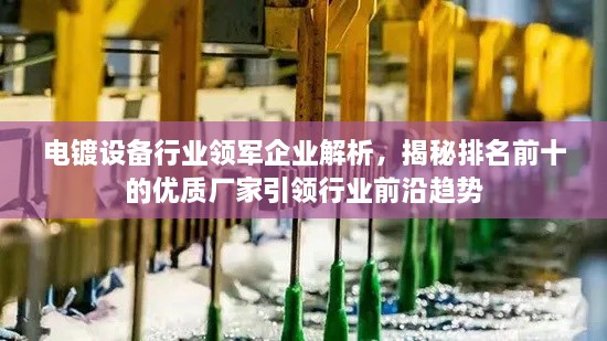 電鍍?cè)O(shè)備行業(yè)領(lǐng)軍企業(yè)解析，揭秘排名前十的優(yōu)質(zhì)廠家引領(lǐng)行業(yè)前沿趨勢(shì)
