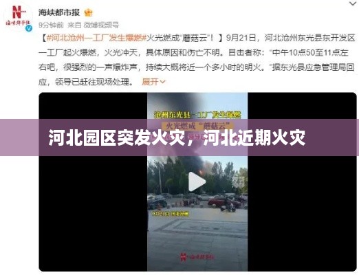 河北園區(qū)突發(fā)火災(zāi)，河北近期火災(zāi) 