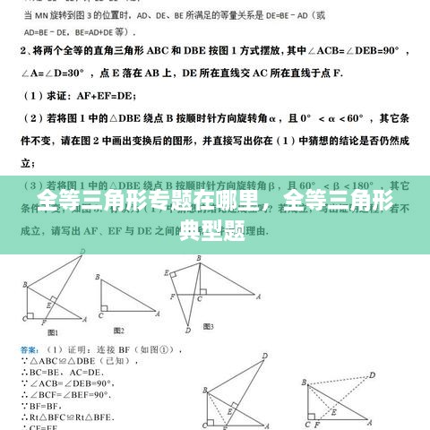 全等三角形專題在哪里，全等三角形典型題 
